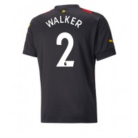 Manchester City Kyle Walker #2 Fußballbekleidung Auswärtstrikot 2022-23 Kurzarm